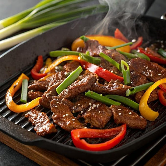 San-J - Gluten Free Korean BBQ Sauce - Bold and Savory Sauce for Cooking - Non-GMO - 10 oz. Bottle