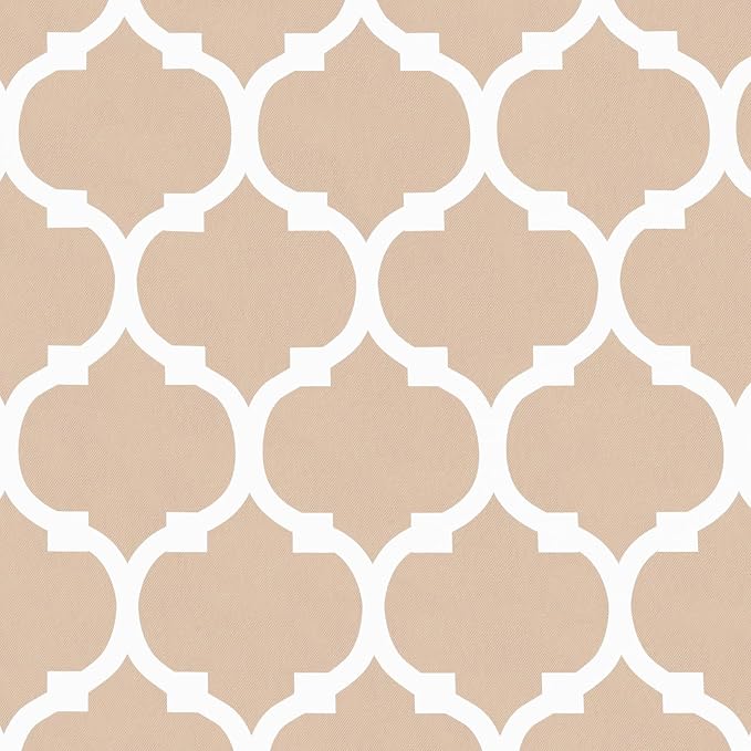 Smiry Rectangle Table Cloth, Wipeable Spillproof Plastic Tablecloths with Flannel Backing for Rectangle Tables, Waterproof Vinyl Tablecloth for Dining, Camping, Indoor and Outdoor (54"x78", Khaki)