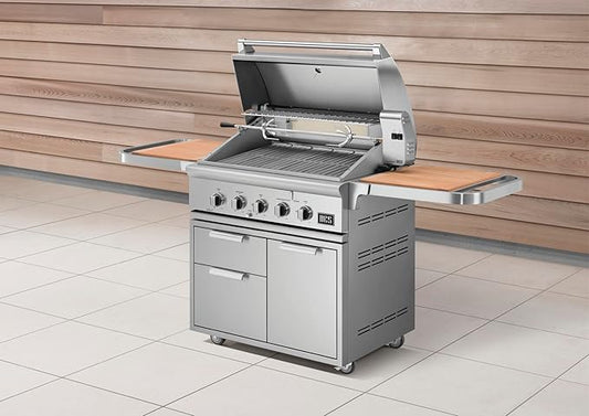 DCS Series 7 36-Inch Built-In Propane Gas Grill With Rotisserie - BH1-36R-L
