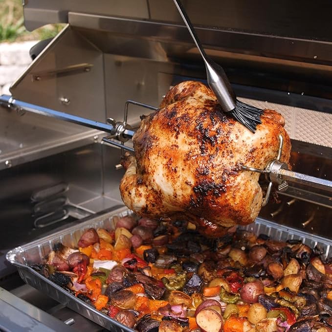 Blaze Rotisserie Kit for 40-Inch 5-Burner Gas Grills - BLZ-5-ROTIS-SS