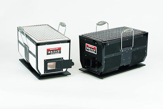 Japanese BBQ Charcoal Grill - Shichirin, Konro, Hibachi, Tabletop Barbecue - With Handles - Made in Japan - 6.3 x 11.8 in