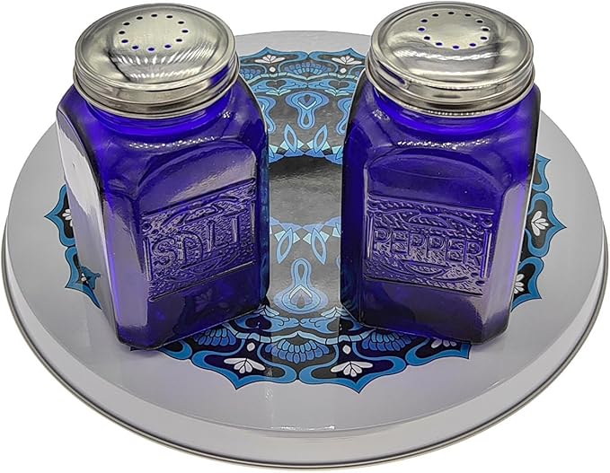 Ritadeshop Burner Covers for Electric Stove (Blue Mandala, Round 8/10'')