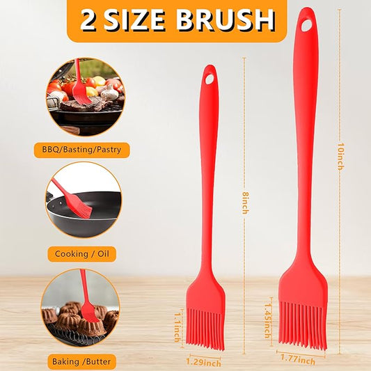 Basting Brush For Cooking, Pastry Brush For Baking, One Pieces Design, Dishwasher Safe, Heat resistant silicone basting brush, Cooking Brush For Oil and Sauce