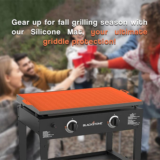 VIDASTORE Silicone Grill Mat Cover for Blackstone 36 Inch + Grill Tongs