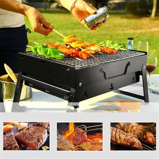 BBQ Grill Outdoor Charcoal Grills Small BBQ Folding Portable Charcoal Outdoor Camping Picnic Burner FoldableCharcoal Camping Barbecue Oven