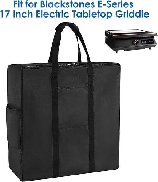 Tabletop Griddle Carry Bag, Portable Carry Bag for Blackstone E-Series 17 Inch Electric Tabletop Griddle, Water Resistant Gas Grill Carry Bag, BBQ Grill Griddle Carry Bag for Travel