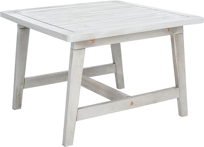 SAFAVIEH Outdoor Collection Casella Acacia Wood 5-Piece Patio Set PAT7077B, Grey/Grey