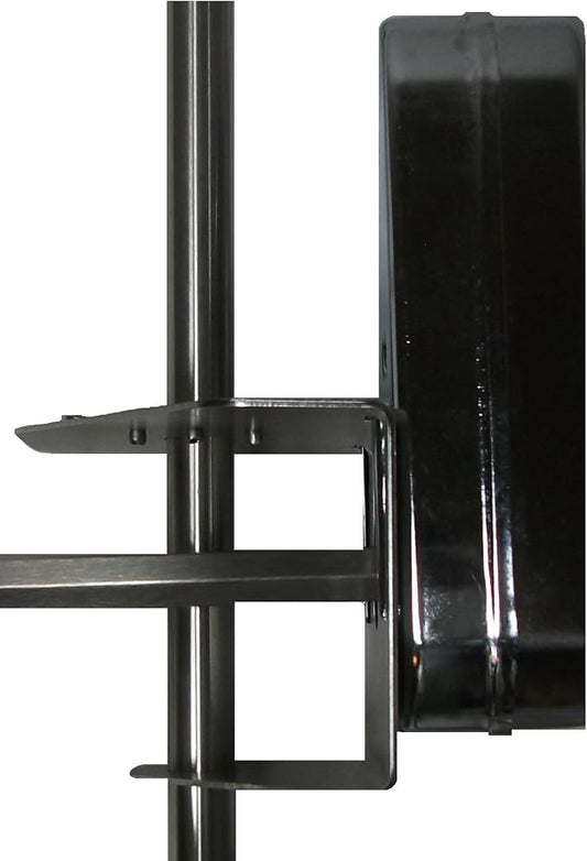 OneGrill Cordless Dual Post Open Fire Rotisserie System- 53 Inch Chrome (Chrome Motor)