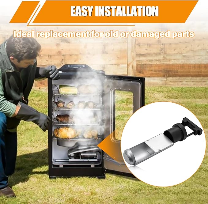 Wood Chip Loader for Masterbuilt Electric Smokers, 3" Diameter Version, Replacement Parts: 9007090093, Fit for Masterbuilt Electric Smokers 20070411, 20070910, 20071011, 20071411, 20072414 etc.