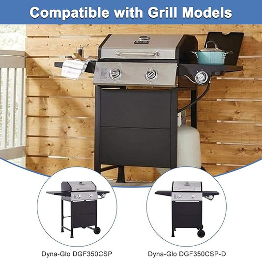 Grill Replacement Parts for Dyna Glo DGF350CSP DGF350CSP-D 2 Burner Grill Models, Replacement for Dyna Glo Heat Tent DGF350CSP, Replacement for Dyna-Glo DGF350CSP Grates