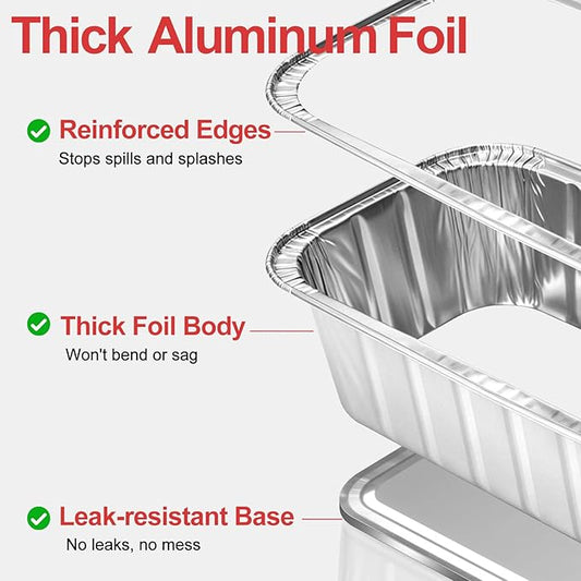 6498 6417 Grease Catcher Pans for Weber Genesis II 400 & 600,Aluminum Foil Tray Liners for Weber 28''/36" Gas Griddle, for Weber 400/600 Summit Series Smokefire EX6 EPX6 EX4 Gas Grill,20 Packs