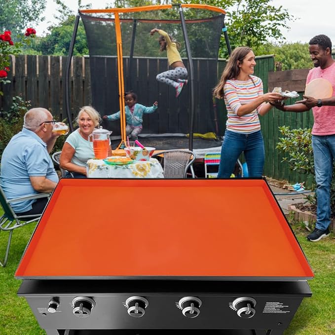 36" Heavy Duty Silicone Grill Mat for 36" Blackstone Griddle Accessories Griddle Mat,Grill mats for Outdoor Grill Deck Protector,Reusable Grill Covers