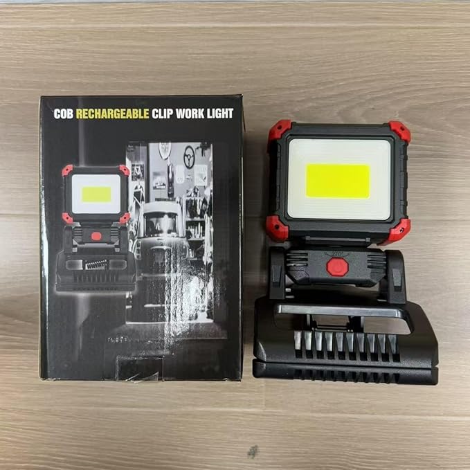 Portable Magnetic Clamping Work Light 270 ° Rotation Super Bright Light Charging COB LED Maintenance Lighting