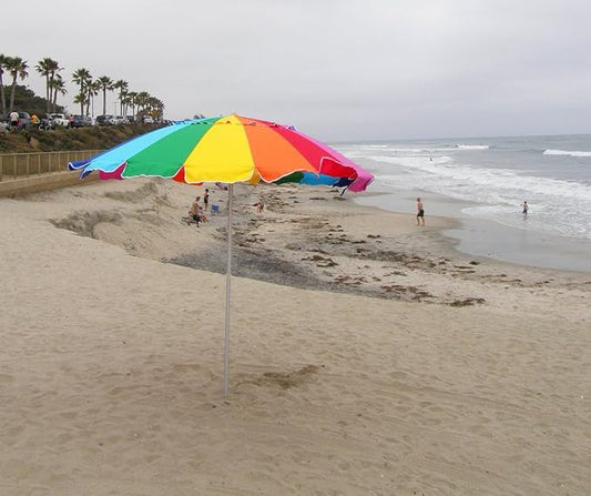 Beach Umbrella Rainbow Includes Carry Bag