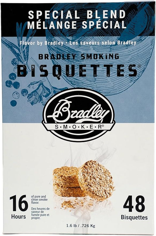 Bradley Smoker Bisquettes For Grilling and BBQ, Special Blend, 48 Pack
