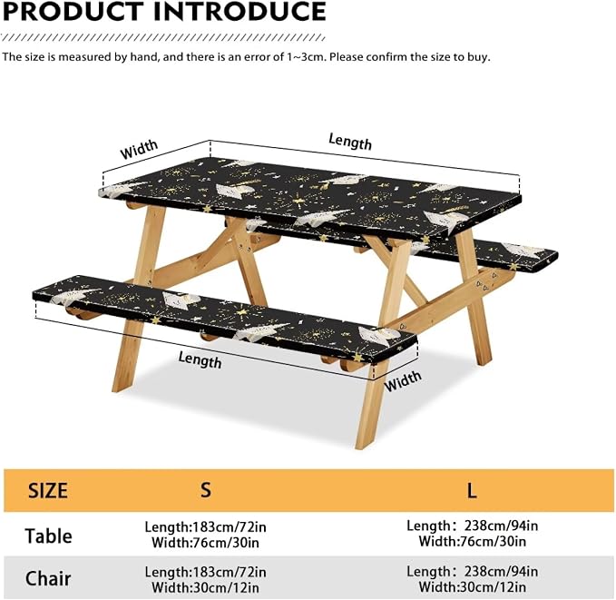 Grad Table Cloth for Birthday, Graduation, Restaurant, Wedding Decoration, Elastic Table Cloth for Graduation Party 3 PCS Set