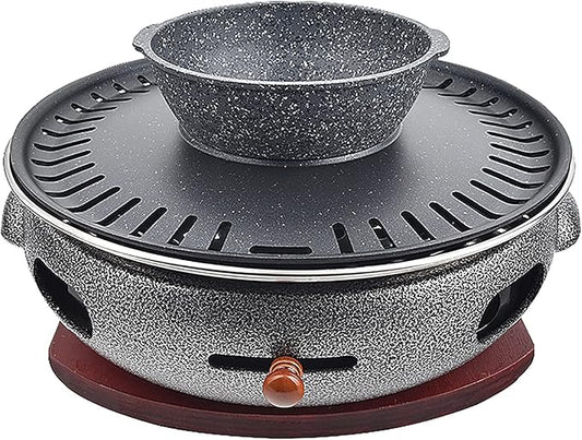 BBQ Barbeque Barbecue Grill, BBQ, Multifunctional Smokeless Charcoal Grill, Household Korean BBQ Grill, Split Design, Outdoor/Indoor (Color : G)