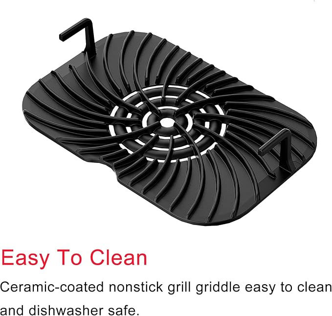 Replacement Grill Grate for Ninja Foodi FG551,Accessories for Ninja Foodi Smart XL 6-in-1 Indoor Grill,Non-stick Griddle Pan Replacement Parts