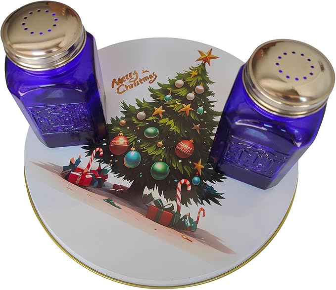 Ritadeshop Burner Covers for Electric Stove (Green Christmas Tree, Round D8/10‘’)
