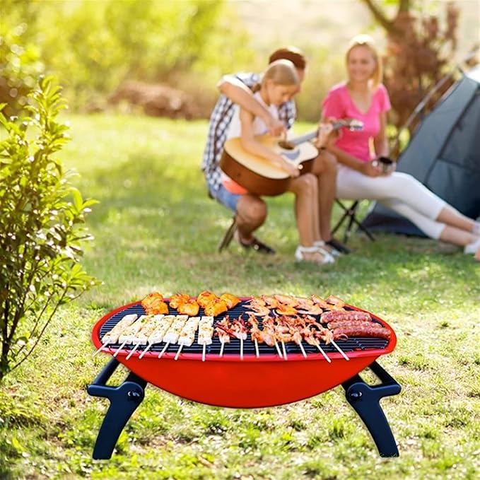 Outdoor Picnic Charcoal Grill Foldable BBQ Grill for Outdoor Barbecue Grill Campers Barbecue Travel Park Beach Outdoor Grill