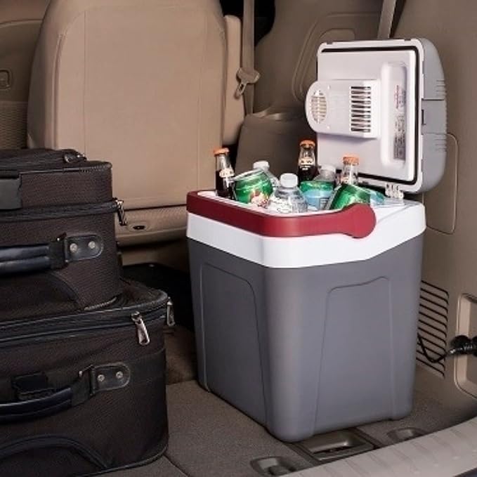 Koolatron 12V Iceless Cooler & Warmer – Portable Electric Cooler/Nevera Portátil Eléctrica for Car Truck Camper Boat, Hard Sided Mini Fridge for Camping Picnic Travel Lunch Food Drinks Office 26 qt