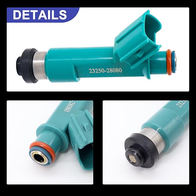 HiSport Fuel Injectors 4 PCS Compatible with Toyota Matrix Highlander RAV4 Solara Replacement for Scion TC XB 2.4L L4 Replace 23250-28080