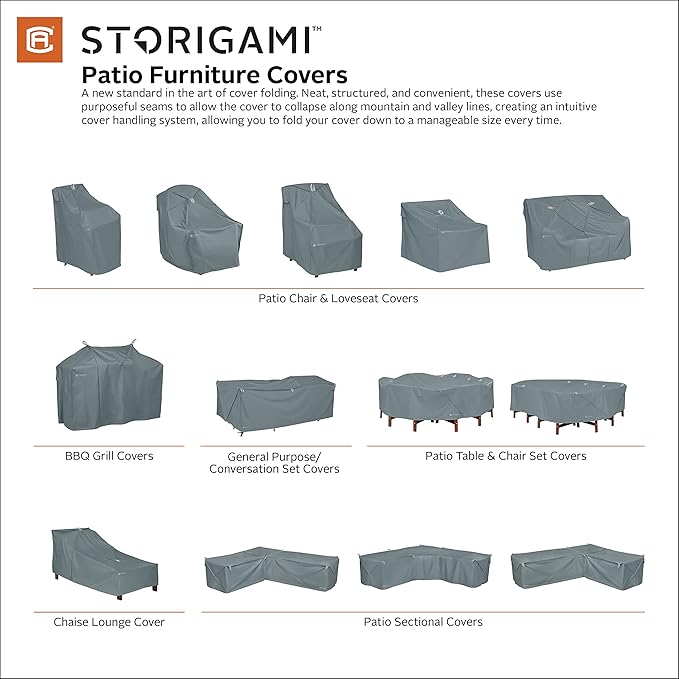 Classic Accessories Storigami Easy Fold Water-Resistant 70 Inch BBQ Grill Cover, Charcoal Black