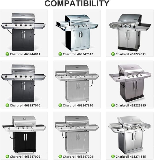 Grill Parts Kit Compatible with Charbroil 463244011 463244012 463257010 463247009 463215513 463247512 463247310 463215512 463212511 463247209 463267113 463224611 463225315 463271314 Gas Grill