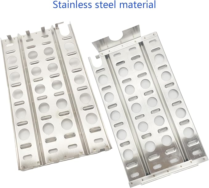 16-7/8" Stainless Steel Heat Plate, Coal Tray Ceramic Coal Ceramic Briquettes Replacement Parts for Lynx 27" 30" 36" 42" 48" 54" CS30, L27, L30, L30PSP, L36, L42, L54, L54PS, LBQ36, LBQ48 Gas grill