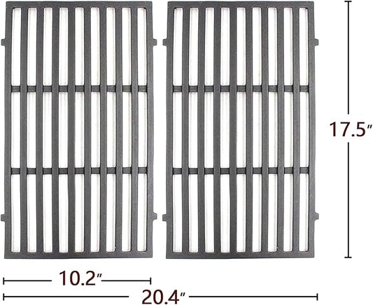 Hongso 17.5" Grill Grates, 15.3" Flavorizer Bars, 18" Burner Tubes, Replacement Parts for Weber Spirit 200 Series E/S 210 215 220, Spirit II 210 & GS4 II E-210, E-220 Grill (Front-Mounted Control)