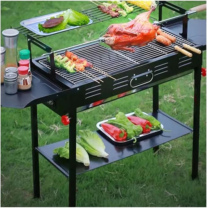 Camping Grill Multi Functional Home Barbecue Stove Outdoor Camping Portable Folding Barbecue Rack Barbecue Charcoal Grill