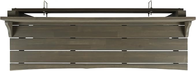 Christopher Knight Home Caribbean Outdoor Acacia Wood Balcony Bar Table, Grey Finish