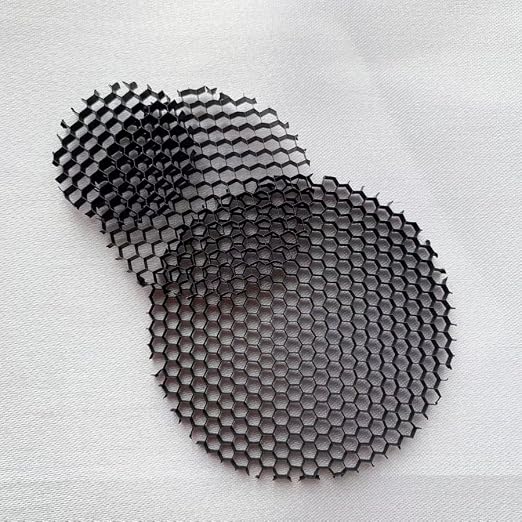 Range Black Aluminium Grille LED Light Round Honeycomb Mesh Anti-Glare Anti-Dazzle 23-65mm(23mm)