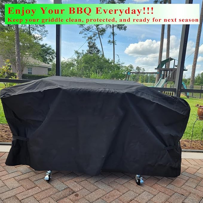 Griddle Cover for Royal Gourmet GD401 4 Burner Flat Top Grill Griddle Combo, Grill Cover for Royal Gourmet Gas Grill Combo Griddle GD402 GD403, 600D Waterproof Heavy Duty Outdoor