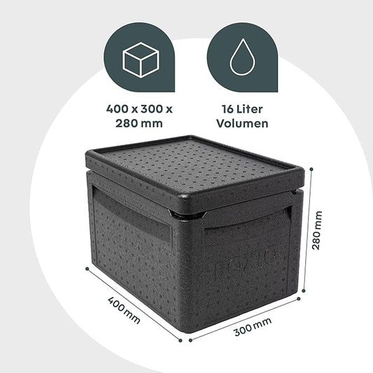 BOXIO - Cool: travel fridge for camping without electricity - perfect refrigerator with different temperature zones thanks to BOXIO cooling cartridges - thermal box for optimal cooling and maintenance