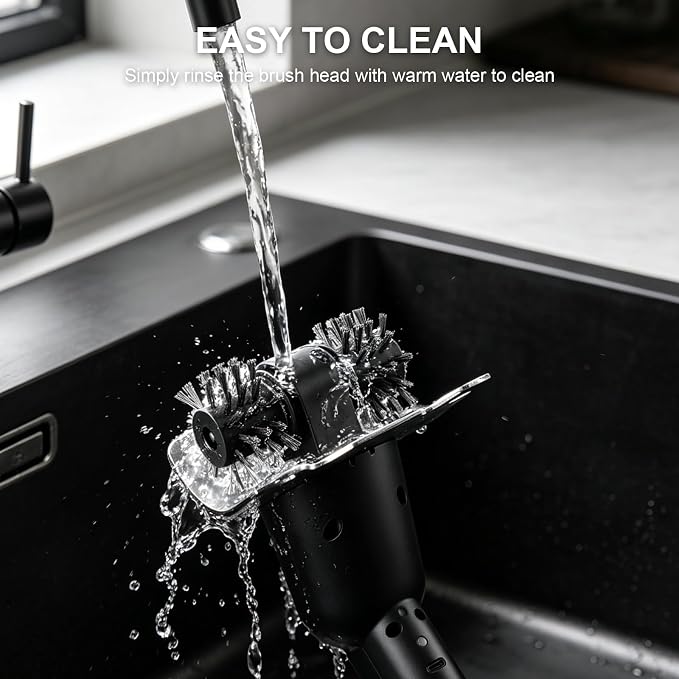 Electric Grill Brush Cleaner, Cordless Power BBQ Grill Brush with LED Light, 2600mAh Rechargeable Battery, High Torque Motor, Replaceable Brush Heads & Grate Lifter, Easy Grill Cleaner