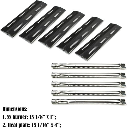 Parts Kit DG113 Burners, Heat Plates Replacement for Kenmore P01708034E, P02008010A, P02008029A, 5 Pack