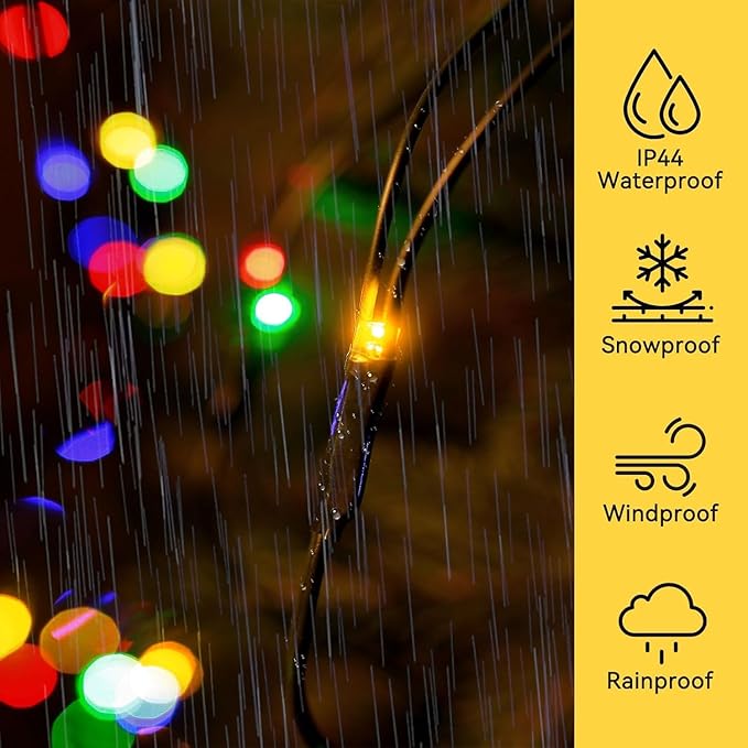 Lovelite 11.5ft x 5ft Solar Net Lights Outdoor, 240LED Christmas Mesh Lights Solar & USB Powered, Waterproof String Lights 8 Modes Green Wire for Bushes Patio Garden Holiday Party Decor (Multicolor)