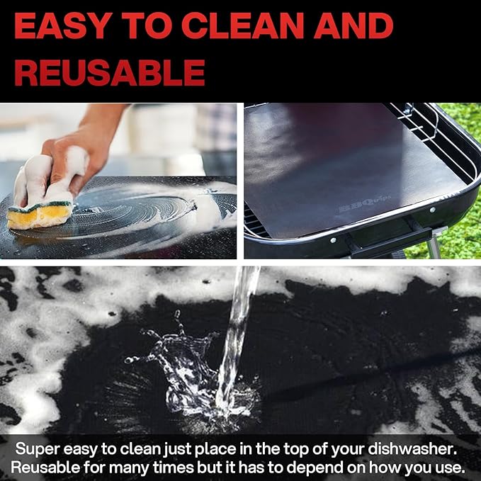Grill Brush and Grill Mats for Outdoor Grill, BBQ Grill Accessories Set - Grill Brush Bristle Free with Scraper Ć1 and Grill Mats Ć10, BBQ Grill Brush Cleaning Set/Grill Mats for Grilling