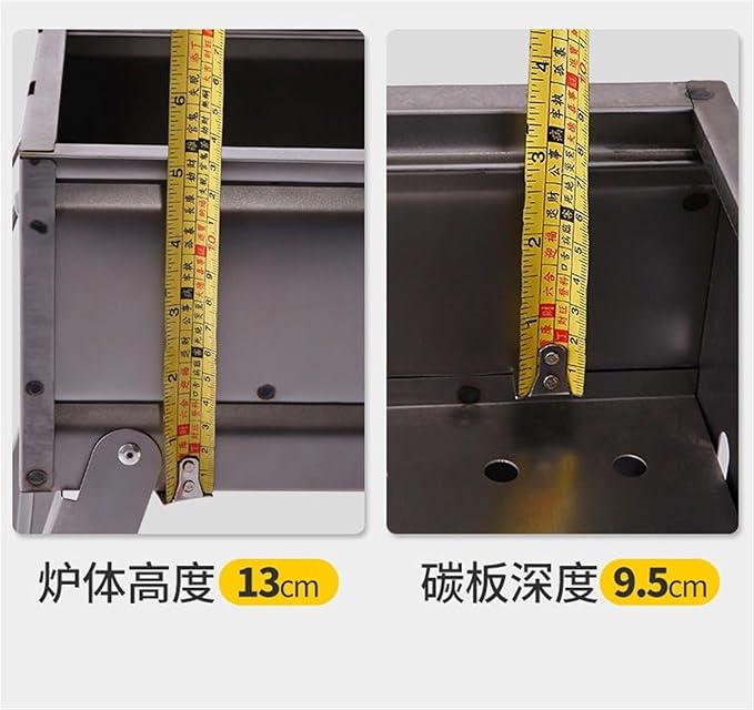Camping Barbecue Grill Outdoor Folding Charcoal Barbecue Grill Portable for Garden Camping Family Dinners Barbecue Charcoal Grill(60 * 47 * 23cm)