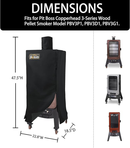 73351 Cover for Pit Boss Pellet Smoker Grills, Pit Boss 3 Series Vertical Smoker Covers,Heavy Duty Waterproof Cover for Grill
