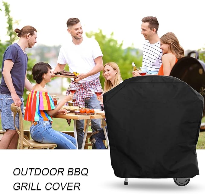 Grill Cover for Char Broil Bistro Pro Electric Grill Griddle, for Charbroil Bistro Pro Electric Grill & Griddle, 600D Waterproof All Weather Resistant Cover, CB1250073P4, Black