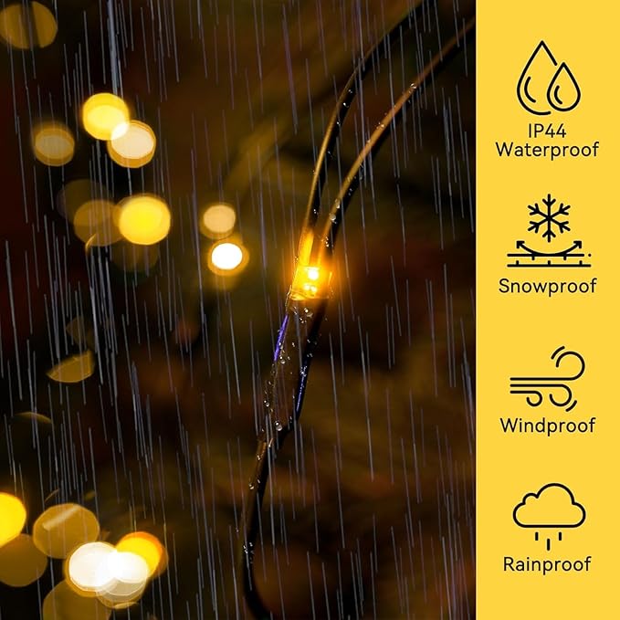 Lovelite 11.5ft x 5ft Solar Net Lights Outdoor, 240LED Christmas Mesh Lights Solar & USB Powered, Waterproof String Lights 8 Modes Green Wire for Bushes Patio Garden Holiday Party Decor (Warm White)