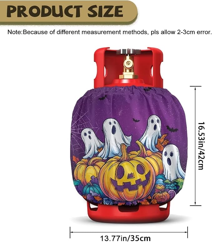 Halloween Propane Tank Cover 20lb Heavy Duty Propane Cylinder Cover Fits Standard 20 lb Tank Cylinder Waterproof Outdoor Grill Accessories