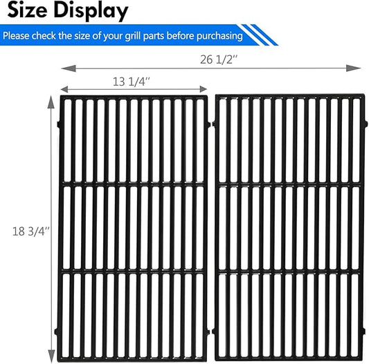 66095 Grill Grates Replacement Parts for Weber Genesis II 300 Grill Grates ii E-310 ii E-315 ii E-330 ii E-335 ii S-310 ii LX E-340 Cast Iron Grate Genesis 2 Cooking Grates GS4 Gas Grill Parts
