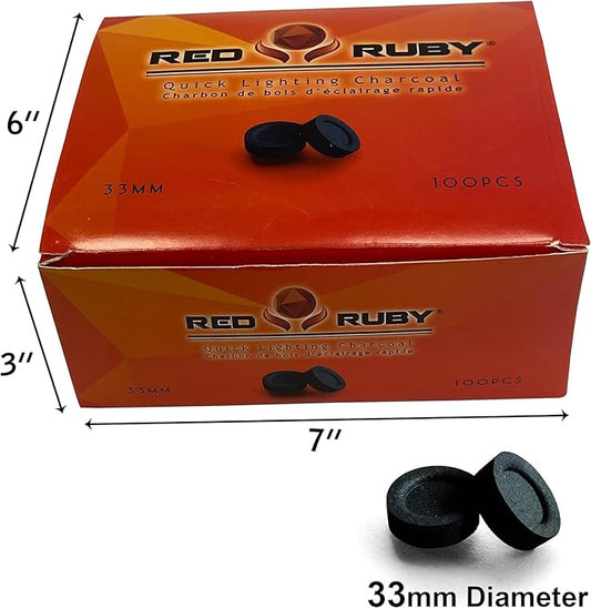 Coal Disks for Incense - Pack of 200 Coal Briquettes - 20 Rolls of 10 Tablets - Quicklighting - Slow Burning