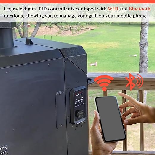 Replacement 80147 Digital PID Vertical Control Board Parts for PBV4PS2, Compatible with Pit Boss Pro Series II 4-Series Wood Pellet Vertical Smoker, Comes with WiFi and Bluetooth Function