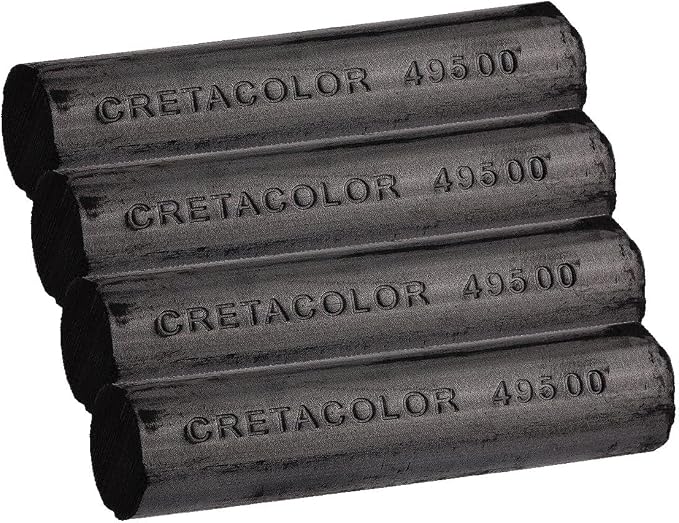 Cretacolor Chunky Stick, 1 Count (Pack of 4), Charcoal