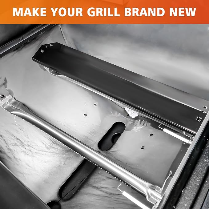 Hisencn Grill Kit with Burners, Plates & Igniter for Char-Griller 3070 | Replacement Parts for Char-Griller Texas Trio 3070 Grill, Durable & Easy Install