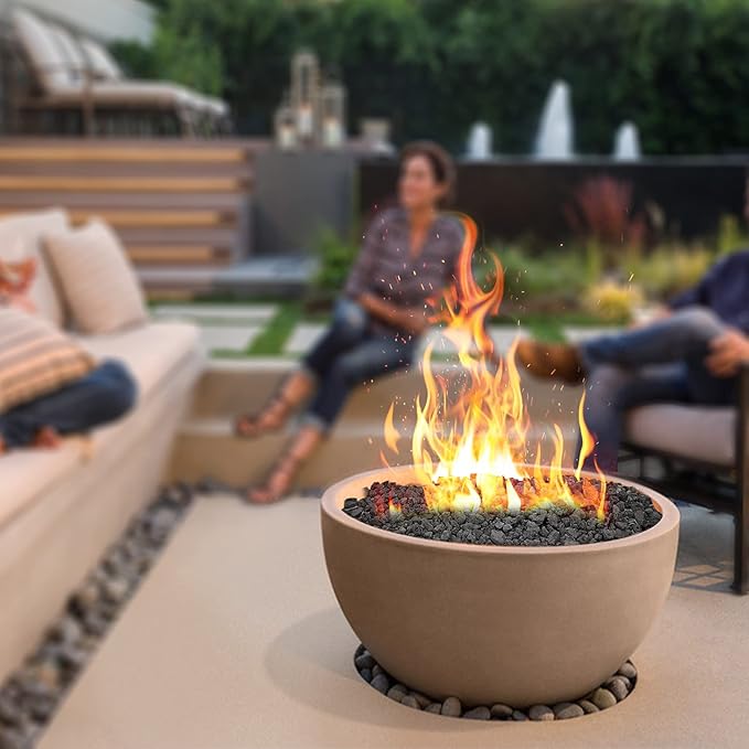 Onlyfire Black Lava Rock 10 Pounds Volcanic Lava Stones for Indoor Outdoor Fire Pits Fireplaces Gas Grill and Landscaping, 0.3-0.6 Inch